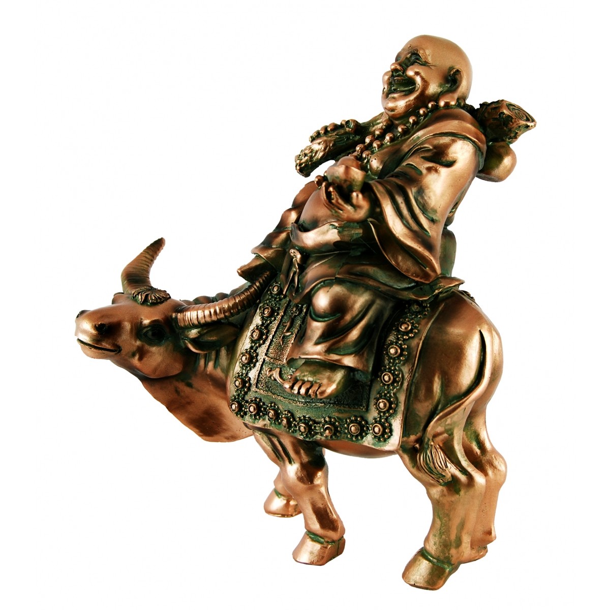 Фън Шуй Хотей върху Бивол (Бик)