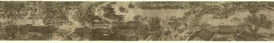 По реката в деня на Задушница - Джан Дзъдуан (1085-1145 година) Along the River During the Qingming Festival
