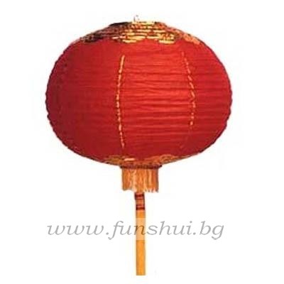 Фън Шуй Червен Китайски Фенер (Голям)