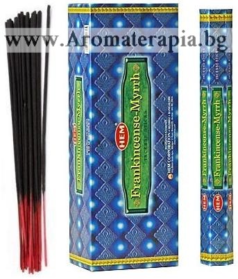 Фън Шуй Ароматни Пръчици - Тамян и Смирна (Frankincense & Myrrh) HEM Corporation