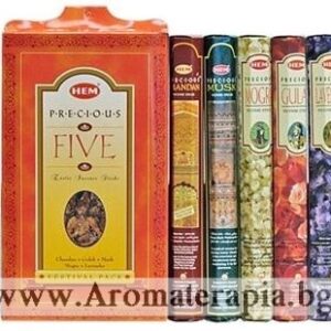 Ароматни Пръчици - Комплект Пет Безценни Аромата (Five Gift Pack Incense) HEM Corporation