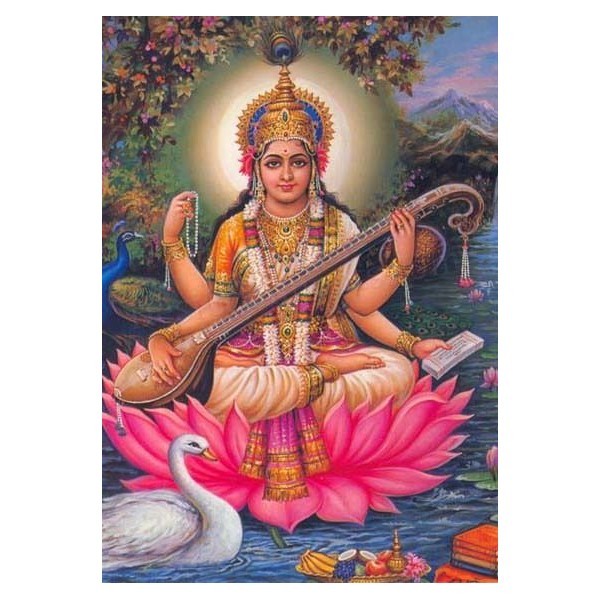 Ароматни Пръчици - Сарасвати - Богинята на Познанието и Изкуствата (Saraswati: Goddess of Knowledge & Arts) Raj Fragrance