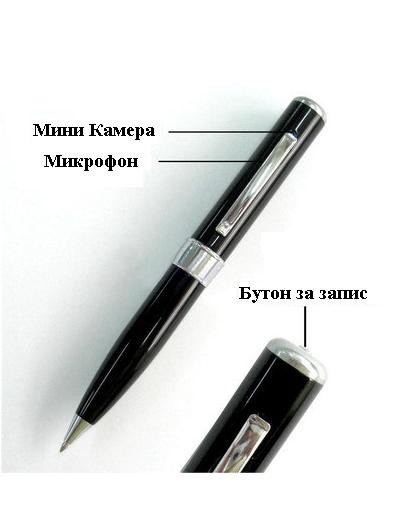 Видеокамера скрита в работеща химикалка
