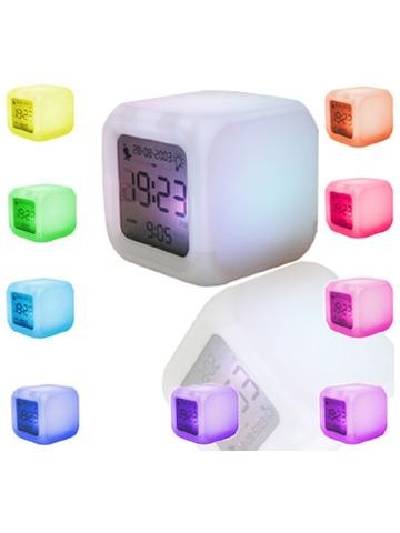 Разноцветен Светещ LED часовник