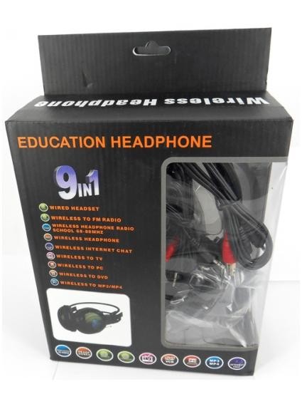 Безжични Слушалки 9-в-1 HI-FI Мултимедиен Комплект