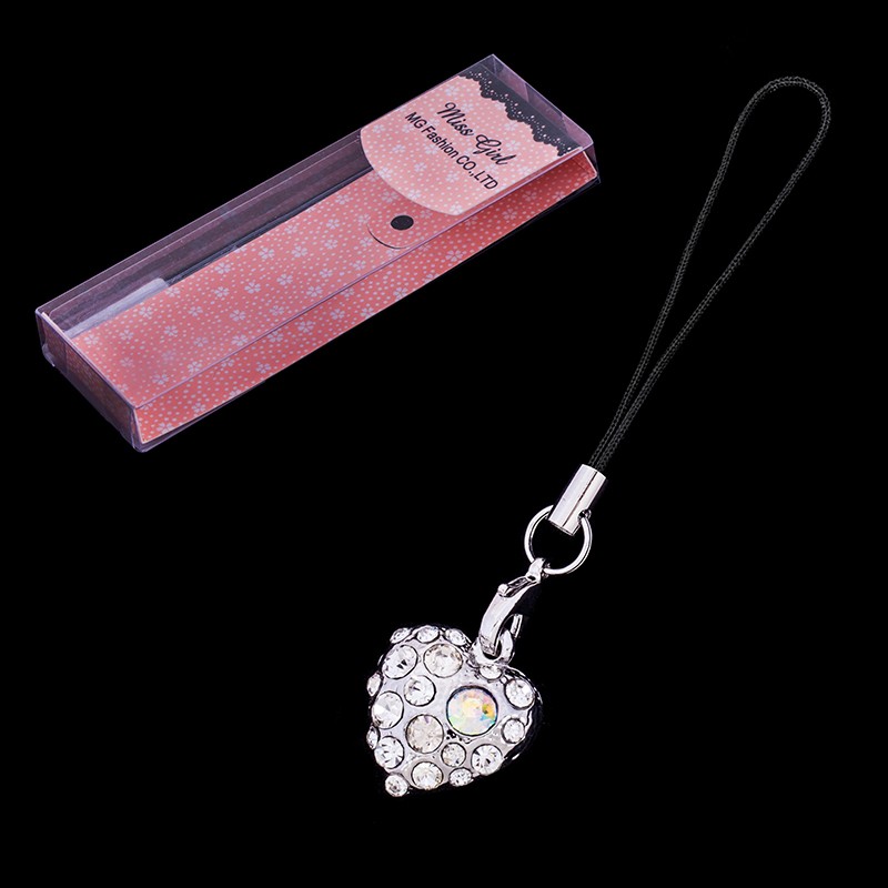 Луксозна Верижка за GSM с Инкрустирани Кристали - Сърце Miss Girl