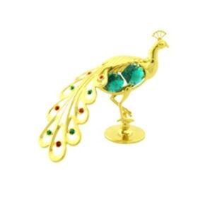 Миниатюра Паун Злато Swarovski ® Crystal