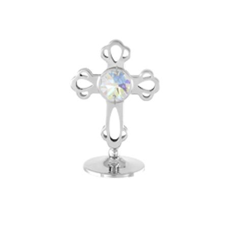 Миниатюра кръст сребро Swarovski ® Crystal - RY007