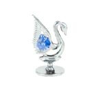 Миниатюра Лебед Сребърна Swarovski ® Crystal - RY005