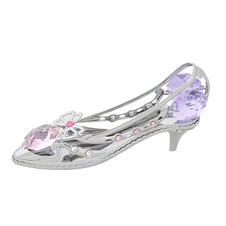 Миниатюра Дамска обувка Сребро Swarovski ® Crystal - RY077