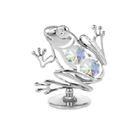 Миниатюра Жаба сребро Swarovski ® Crystal